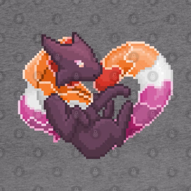 Lesbian Pixel Heart Melog by HauntedByCatra